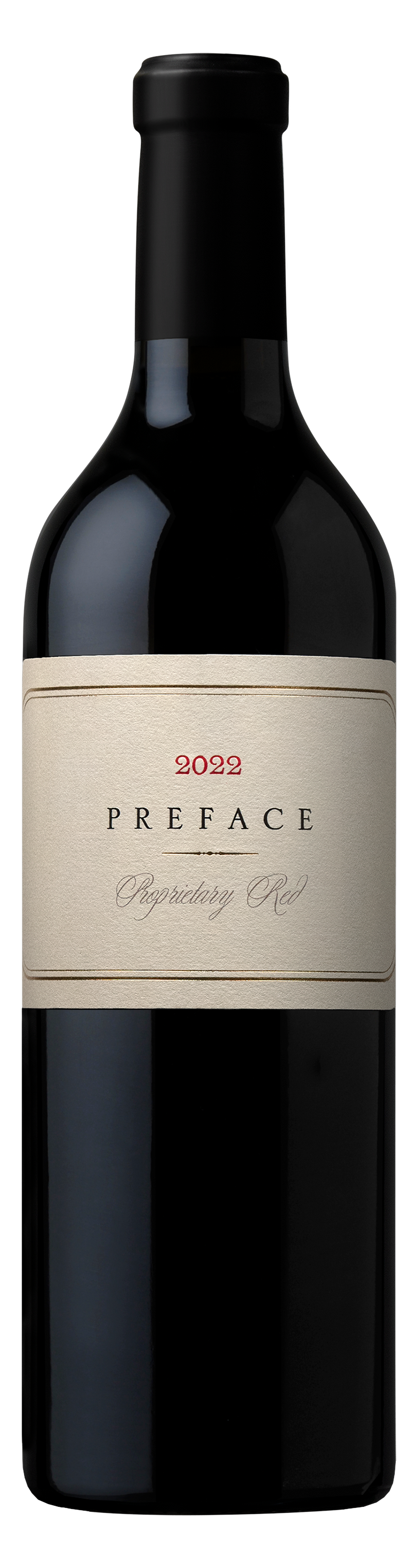 2022 Preface Proprietary Red bottle